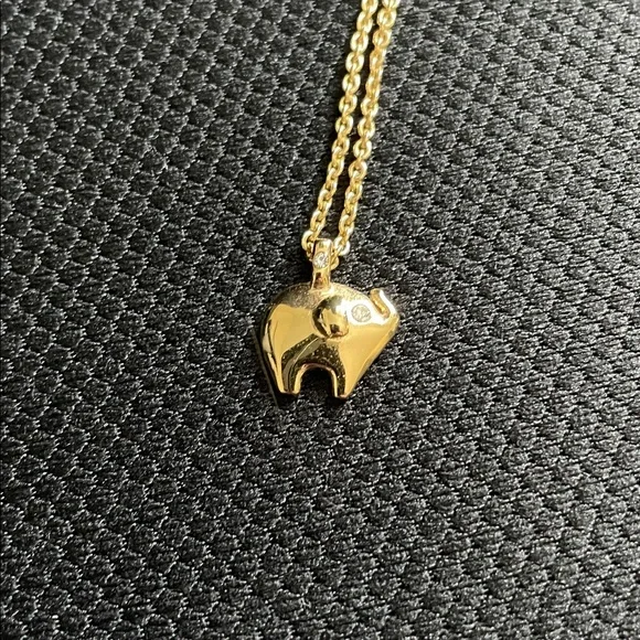 Kate Spade Gold Elephant Necklace - Picture 2 of 3